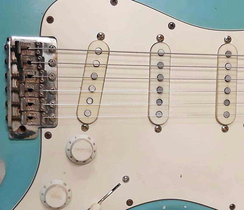 Custom built Fender Stratocaster.